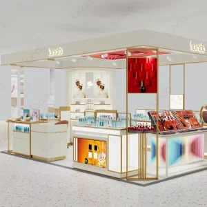 Kiosk for Perfume Perfume-kiosk-luxury Tempered Glass MDF Classic Cosmetic Perfume Display Kiosk
