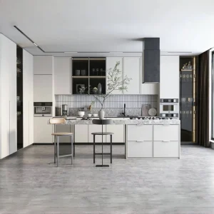 Kitchen Cabinet Factory Premium Modern Kitchen Cabinets with Light Wood Finish and Spacious Storage