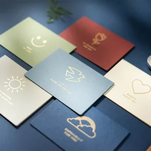 Korean-style Minimalist Cardboard Christmas Greeting Card Holiday Folding DIY Birthday Blessing Card Thank-you Card Gifting