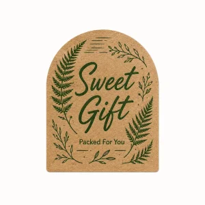 Kraft Paper White Sticker Waterproof Label for Juice Box Straw Hole