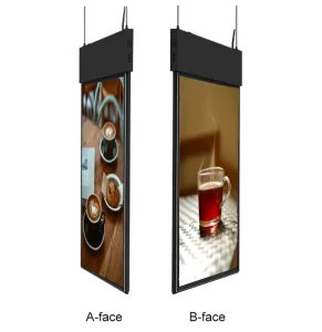 LCD Double-sided Display 43 49 55 65 Inch High Brightness Shop Window Display Multi-install Digital Signage Customizable