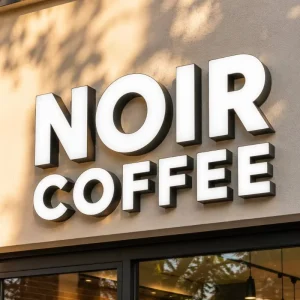 LED Acrylic Front-Lit Stainless Steel Return Channel Letters for Coffee Shop, Company Logos, Hotels, Bars & Malls