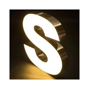 LED Advertising Store Facade Stainless Steel Acrylic Frontlit Letter Electronic Signs Outdoor Signage