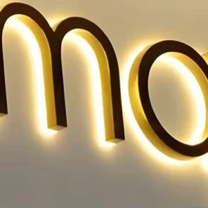 LED Backlit Letter Sign with Custom Font, Waterproof, for Clothing Store Window Display