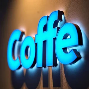 LED Channel Letter Storefront Sign Board Outdoor Advertising Store for Coffee Shop Signage Name Sign for Business Sign Outdoor