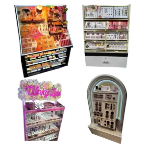 LED Cosmetics Display Cabinet for Perfume, Lipstick, Makeup, Watches and Jewelry