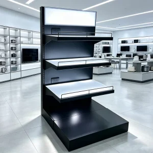LED Light Electronic Product Display Stand Power Socket Display Rack OEM Premium Display Shelving