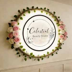 LED Logo Samples and Brand Emblem 3D Metal Business Name Interior Signs