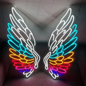 LED Neon Sign Custom Angel Wings Drop Shipping LED Letter Neon Wings Signs Flex Light Custom LED Neon Sign Neon Lights