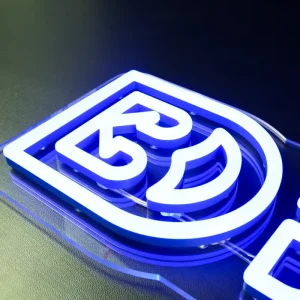 LED Neon Sign Polished Acrylic Logo Sign Business Sign Custom Controllers for Retail Branding and Storefront