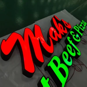 LED Signage Outdoor Store Front Signs LED Retail Storefront Outside Signage 3D Face Illuminated Channel Letter Sign