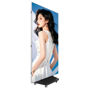 LED Triple Folding Poster Display Screen P2.5 Double Sided Portable Trifold Digital Signage Advertising Banner LED Video Wall