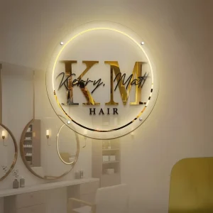 LED logo Samples and 3d logo Signs Metal Sign of Interior Sign