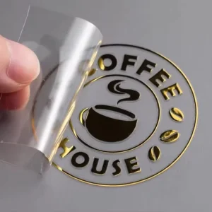 LOGO Metal Label Separation Sticker Trademark Adhesive Stamping Transfer Sticker Custom Labeling Agriculture Use Irregular Shape