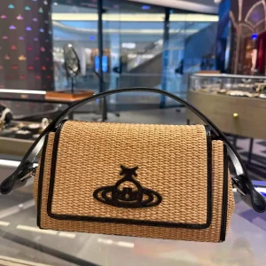 Ladies Stylish Summer Weaving Shoulder Crossbody Bag