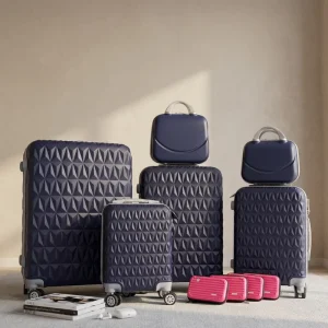 Large Capacity Anti-Theft ABS Material Multi-piece Suitcase Popular Modern 4-Wheeled Travel Bag Universal Spinner Password Cloth