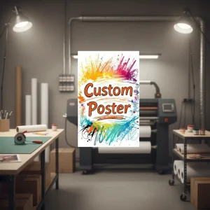 Large Format PET Wall Poster Custom Digital Printing Waterproof Eco Friendly A0 A1 A2 A3 A4 Promotional Posters