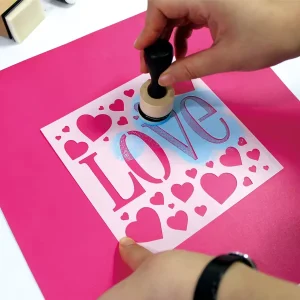 Laser-Cut 6-Inch Plastic Art Painting Stencil 27601 for DIY Decor and Scrapbooking
