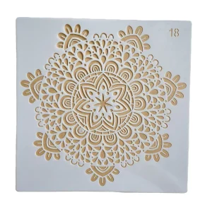 Laser Cut Reusable Plastic Template Low MOQ Mandala Wall Decor Painting Stencils