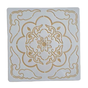 Laser Cut Wall Decor Reusable DIY Rock Drawing Plastic PET Template Mandala 6*6 Inches Painting Stencils