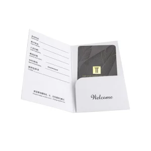 Leaf Patterned Notebook Business Card Holder Teachers Gift Set