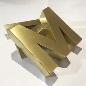 Letter Wall Art Outdoor Customized Metal Logo Customized 3D Signage Indoor Restaurant Store Front Shop Decoration for Companies