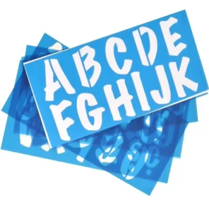 LetterCraft Stencil Marker Font 2 Inch Characters