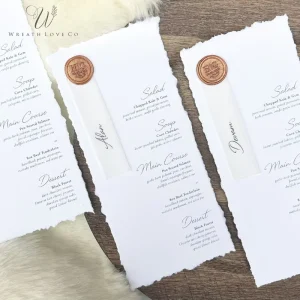 Letterpress Wedding Invitation Handmade Paper Table Menu Place Card Suite Custom Luxury Invites Cards