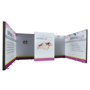 Lightbox Background Advertising Display Board, Single-sided Exhibition Stand, Canvas LOGO Display