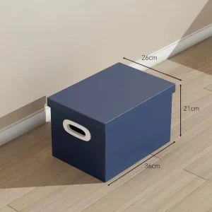 Lightweight Hand Carry Lidded Storage Box Blue Box Small Home Appliance Outer Packaging Box Toy Books Shoes Storage Container