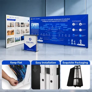Lightweight Modular Reusable Detachable Product Showcase Exhibition Booth Display Stand Kit For Product Display