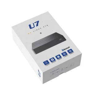 Linux U7 Mini Smart Set-Top Box Quad-Core HiSilicon ARM Cortex-A53 1.2GHz 8GB Flash 4K H.264 AV1 Mali-450 for EU