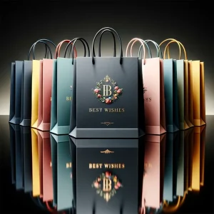 Lipack Sac Papier Personnalisable Customized Cardboard Sales Bags Custom logo Gift Bags Custom for Business
