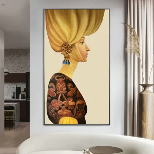 Living Room Decor Abstract Inkjet Portrait Wall Art Posters Modern Decorative Large Canvas Painting