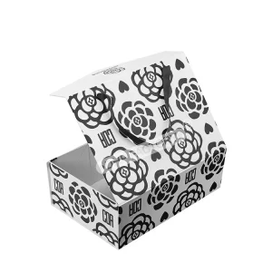 Logo Printed Custom Rigid Cardboard Packaging with Fancy Printing for Cosmetics Clothing and Gift Sets with Ribbon