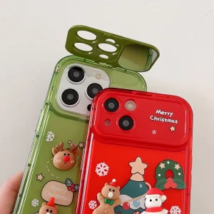 Lovely Christmas Cartoon Mobile Case Cute Mobile Cover for iPhone for Samsung for RedMi for XiaoMi