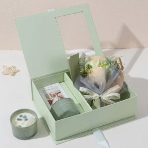 Low MOQ Aromatherapy Candle Gift Box Rose Valentine’s Day Gift Set for Girlfriend