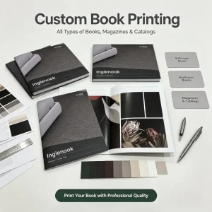 Low MOQ Booklets Digital Printing Full Color Softcover Catalog Brochure Book Services Offset Furniture Catalog Printing