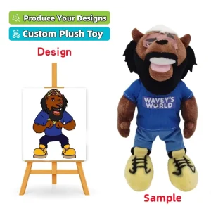 Low MOQ Customized Plush Self made Cartoon Character Plush Toys