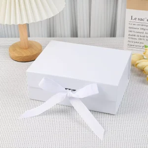 Low MOQ Foldable Collapsible Rigid Package Box Custom Printed Paper Container for Clothing Gift Cosmetics