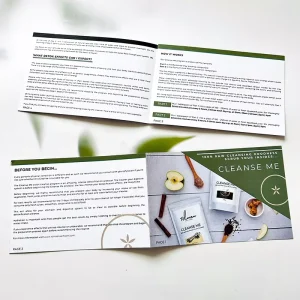 Low MOQ Instruction Booklet Colorful Printing Custom Design Flyers Art Paper Double Sided Printing Leaflet Brochure for Business