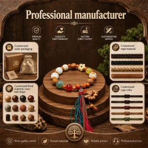 Low MOQ Wooden Bead Bracelet Beaded Beads Manufacturer Fragrant Fashion Hand Painted Aromatherapy Bracelet