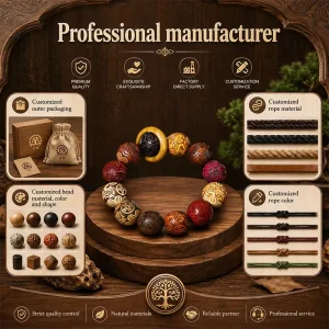 Low MOQ Wooden Bead Bracelet Fragrance Beads Bulk Diy Vintage Quality Fragrant Beaded Aromatherapy Bracelet