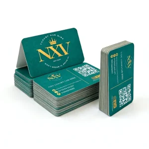 Low Moq Custom Business Cards Art Paper UV Logo Printed Full Color Design Thank You Cards Embossed Printing for Small Business