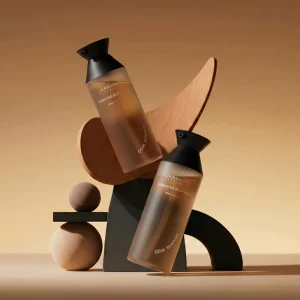 Luxury 750ml Custom Logo Shampoo Bottle Prestige Skincare PE Packaging with High End PP Press Pump