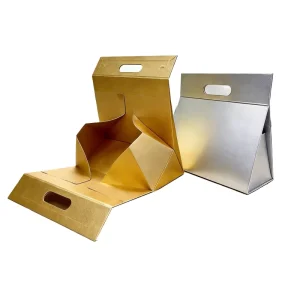 Luxury Airplane Gift Box Magnetic Closure Handle Folders Style UV Coating Art Paper Cotton Liner for Premium Packaging
