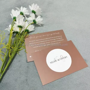 Luxury Business Greeting Cards Standard Size 10x15cm Custom Logo Design 400g Paper Printing