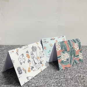 Luxury Business Greeting Cards Standard Size 10x15cm Custom Logo Design Fancy 400g Coated Digital