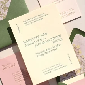Luxury Color Printing Embossing Wedding Invitation Card High Quality 3d Raised Embossed Custom Design Paper Invitation for