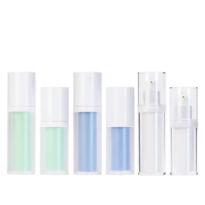 Luxury Custom 15ml Refillable Airless Pump Bottle Set 30ml Eye Cream Lotion Containers